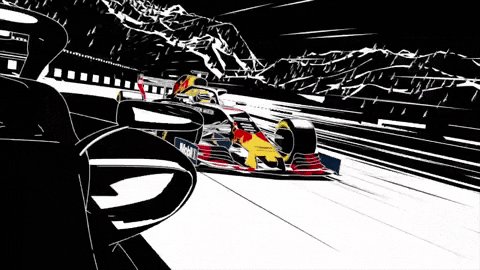 Illustrated animation of Turn 5 & 6 — The Esses at the Sepang International Circuit
