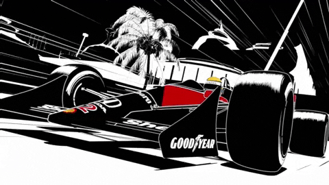 Illustrated animation of Turn 9 — Closing Radius at the Sepang International Circuit